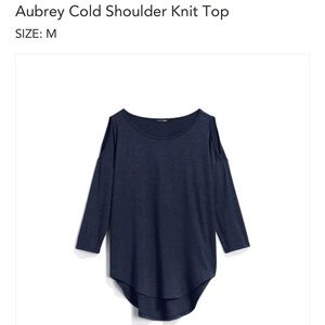 Papermoon Aubrey Cold Shoulder Knit Top